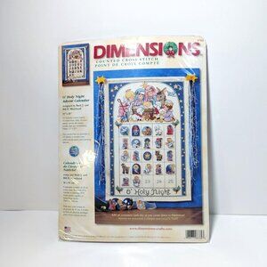 Vintage Dimensions Needlepoint Kit, "O Holy Night" Advent Calendar Embroidery